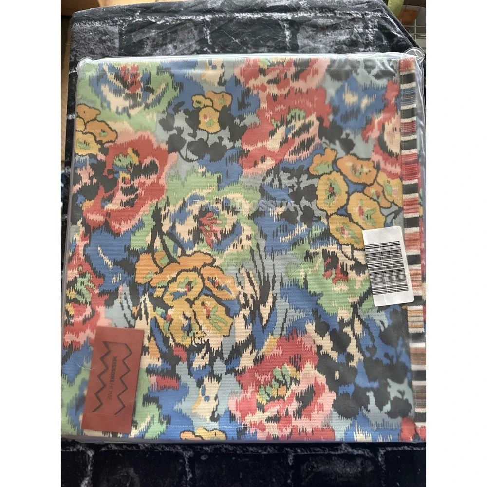 Missoni Home Ajaccio 2 Floral Ikat Placemats Blue Coral 15x20.5 1A4TV00505E37